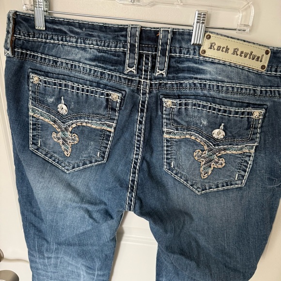 Rock Revival Betty Straight Leg Jeans Size 34 - Picture 2 of 8